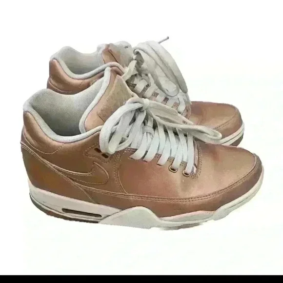 Nike Flight Squad Mens Metallic Copper White Sneaker 6M 7.5 W
